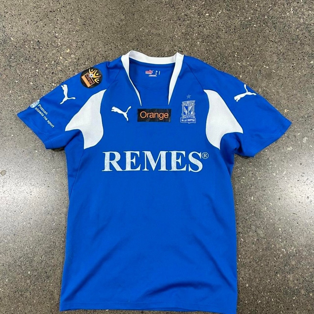 Vintage 2007-2008 Lech Poznań Home Soccer Jersey (Size S)